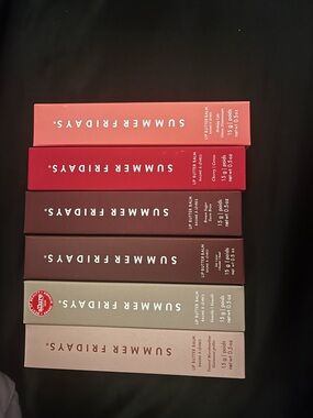 Summer Fridays Lip Butter Balm Set — Coral, Red, Berry, Brown, Taupe, Nude